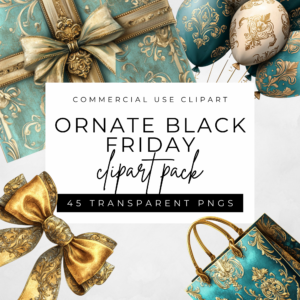 Black Friday Ornate Clipart 1