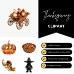 Thanksgiving Metallic Clipart 4